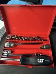 Caterpillar By Snapon 213-4443 1/4" Drive Ratchet & Socket Set Usa Sae. Fixed Price $249.00.