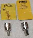 2PC Cal-van #704 & 705 Drive 1/4"-3/8" Hex Socket Set Sae Usa. Fixed Price $14.56.