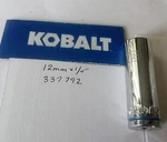 Kobalt 12 Mm X 1/4" Dr Deep Socket 6 Point # 337792 Free Shipping. Fixed Price $9.96.