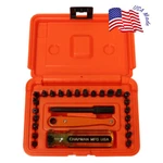 Chapman #7331ORANGE Sae + Mm Allen Hex Screwdriver Bit Set Usa Made Mfg Direct. Fixed Price $79.00.