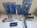 Lot Kobalt Tools Penlight Inflator & Tire Gauges Tester Sockets Wrenches ++. Fixed Price $85.00.