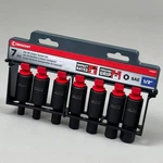 Crescent (7 Pc) Assorted Sizes 1/2 In. Metric 6 Point Hex Bit Socket Set Cimbs. Fixed Price $20.16.