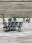 Genuine Stanley 3/8 Sockets With 1/4 Extras Lot Drive 16 Tools Fast Ship. Fixed Price $14.99.