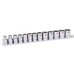 Steelman 13PC 3/8-IN Drive Shallow Depth 6-PT Metric Chrome Socket Set 78528. Fixed Price $10.99.