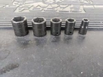 #BF133 Snap On Tools Imtmm 5PC 1/4" 6-POINT Shallow Impact Sockets. Fixed Price $59.95.