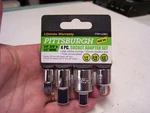 Nib Pittsburgh Pc. Socket Adapter Set Tool, 1/4" 3/8" 1/2". Fixed Price $12.87.