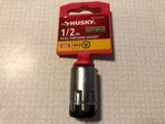 Husky Pass Through Socket 3/8 In Drive 1/2 New. Fixed Price $5.99.