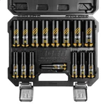 15-PIECE 1/2" Drive Deep Impact Set, Metric (8-22MM), Cr-mo Steel. Fixed Price $39.99.