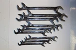 Snap-on Tools Pc Metric Four-way Angle Head Open-end Wrench Set 10 15, 17-19MM. Fixed Price $325.00.