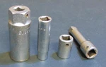 Vintage Wright Tools: 3403 Extension, 3016,5512,3596 Sockets. Fixed Price $8.00.