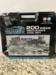 Power Torque 200 Piece 1/4, 3/8, 1/2 Inch Drive 6 Point Sae, Metric. Fixed Price $81.75.
