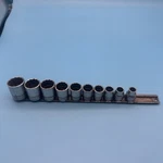 Snap On 10PC 3/8" Drive 12-POINT Sae Shallow Socket Set Nice!!!. Fixed Price $127.36.
