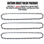 3-PACK 12" For Craftsman Chainsaw Blade 45DL 3/8"LP 050 Fits 110 Models. Fixed Price $23.99.