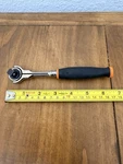 Snap-on Tools FHCNF72 3/8 Compact Swivel Round Head Ratchet Orange Soft Grip. Fixed Price $160.00.