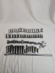 Craftsman Tools Sockets - Mixed Lot + 44134 Chrome Friction Ball Extension 1/2. Fixed Price $59.99.