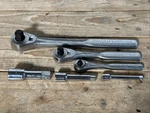 Vintage Craftsman -v- Series Usa 1/2" 3/8" 1/4" Drive Ratchet 44985 43784 43185. Fixed Price $199.20.