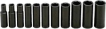 412 - 1/2INCH Drive 11 Piece Set 6 Point Deep Impact Sockets, 3/8INCH 1INCH. Fixed Price $259.52.