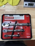 New Nos Sears Craftsman Tools 3PC Next Generation Thin Profile Ratchet Set 44992. Fixed Price $190.00.