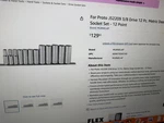 Proto J52209 12-PC Point 3/8" Drive Metric Deep Socket Set. Fixed Price $78.88.