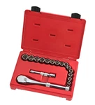 Proto J54208XL 1/2" Dr 16 Piece Metric Socket Set 12PT 10MM-23MM Usa. Fixed Price $279.50.