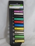 Pittsburg Pro 10 Pc 3/8" Drive Deep Wall Color Coded Metric Socket Set. Fixed Price $27.50.