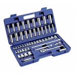 Westward 6XZ83 3/8" Drive Socket Wrench Set Sae, Metric 53 Pieces 5/16 In To. Fixed Price $106.99.