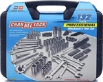 Channellock 39067 132 Pc Metric & Sea 3/8" 1/4" Sq Dr Socket Ratchet Spanner Set. Fixed Price $95.08.