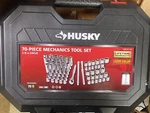Husky Mechanics Tool Set 3/8 Inch Drive Chrome Alloy Steel Ratchet Socket 70 Pcs. Fixed Price $74.99.