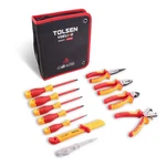 Tolsen 11-PIECE Vde Insulated Set 1000V Electrician Tool With I.... Fixed Price $68.70.