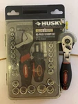 Husky 45 Piece Stubby Combination Wrench & Socket Set # 532 135 Case Excellen. Fixed Price $24.99.