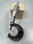 Mitutoyo 0-1 103-177 Micrometer, Ratchet Feel, Thimble Lock W/ Box & Wrench. Fixed Price $54.88.