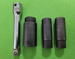 Mac Tools 1/2 Drive Impact Socket Vip 286, 186, 166 And Extension V5E Chrome Usa. Fixed Price $57.95.