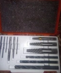 Pittsburgh Forge 12 Piece Rigid Screw Extractor Set Model 40349. Fixed Price $10.00.