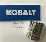 Kobalt 3/4" X 3/8" Dr Standard Socket 12 Point # 338209 Free Usa Shipping. Fixed Price $9.96.
