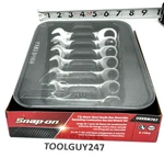 Snap On Tools Usa OXKRM707 7PC Metric Short Ratcheting Combo Box End Wrench Set. Fixed Price $305.96.