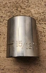 Craftsman 15/16" Socket 12 Point 1/2" Drive -v- 47513. Fixed Price $11.00.