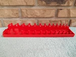 Cal Hawk Tools Sae 3/8" Drive Tray Rack Rail Holder Holds 26 Sockets. Fixed Price $5.95.