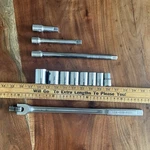 Craftsman 1/2" Drive Sae Socket Breaker Bar Extension Set Usa. Fixed Price $99.99.
