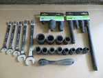 Pittsburgh 1/2" Drive Impact Socket Set, Extensions, Wrenches, Ratchet. Fixed Price $39.99.