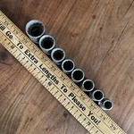 8 Pc Vintage Indestro Select Shallow Socket Set 1/2" Drive 12 Point 1" To 7/16". Fixed Price $51.74.