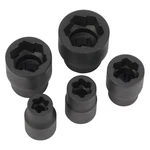 X-trax 5-PIECE 3/8" Drive 5/16" 3/4" Impact Bolt Extractor Set. Fixed Price $30.37.