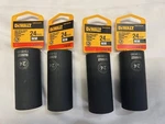 4-PACK Dewalt Mechanics 6 Point 1/2" Drive Deep Impact Socket 24 Mm. Fixed Price $26.99.