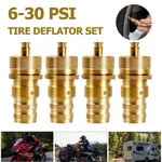 4 X Adjustable Automatic Brass Tire Deflators 6-30 Psi Atv Rapid Air Down Tool. Fixed Price $9.95.