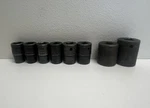 Lot Of 8 Snap-on Pt Shallow Impact Sockets IMM110-IMM160 IMM220 IMM230 Metric. Fixed Price $119.99.