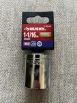 Husky 1-1/16" Socket Tool 1/2" Drive Chrome Finish Standard Sae 665 002. Fixed Price $10.95.