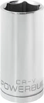 Powerbuilt 1/2 Inch Drive X 27MM Metric Deep Socket, 6 Point, Chrome-vanadium Ma. Fixed Price $14.55.