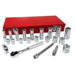 Urrea 52134 3/8 Drive 6 Point Socket Set With Accessories 23 Pieces. Fixed Price $113.35.