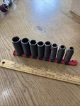 Wright Tool 314 3/8" Drive, Deep Impact Socket Set 5/16" - 3/4" 8PC. Fixed Price $49.95.