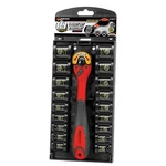 Performance Tool 3/8" Dr Black Socket Set 19-PIECE W38337. Fixed Price $50.47.