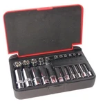 22-PC. 1/4" & 3/8" Dr. Female Torx Tork Socket Set. Fixed Price $31.99.
